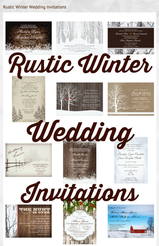 Rustic Winter Wedding Invitations